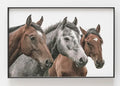 CANVAS TRÍO CABALLOS