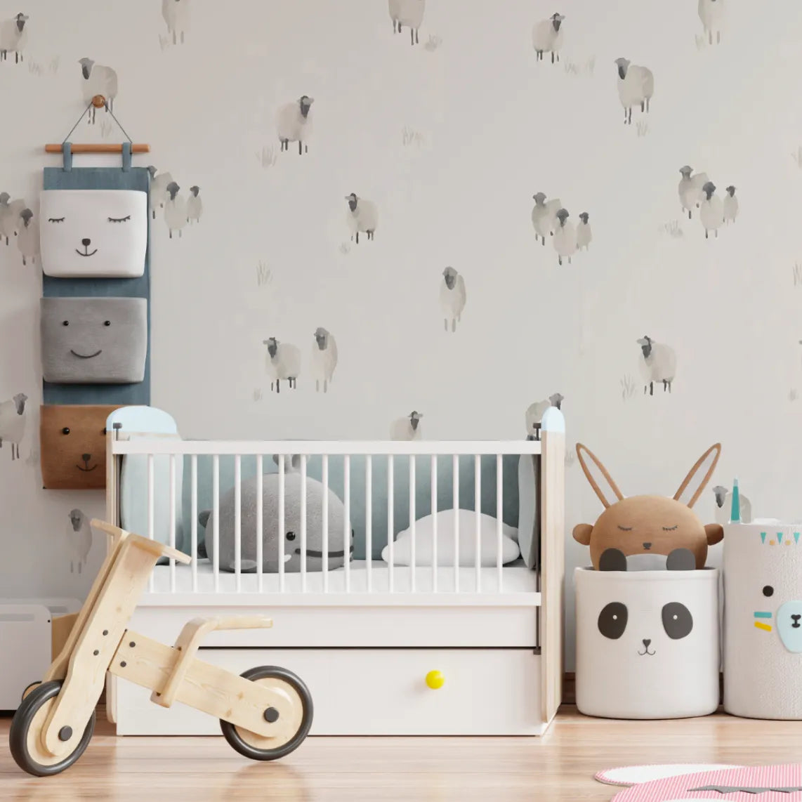 PAPEL MURAL  LITTLE SHEEP