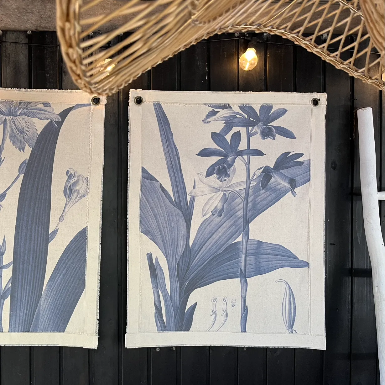 Lona Botanica azul II STOCK INMEDIATO