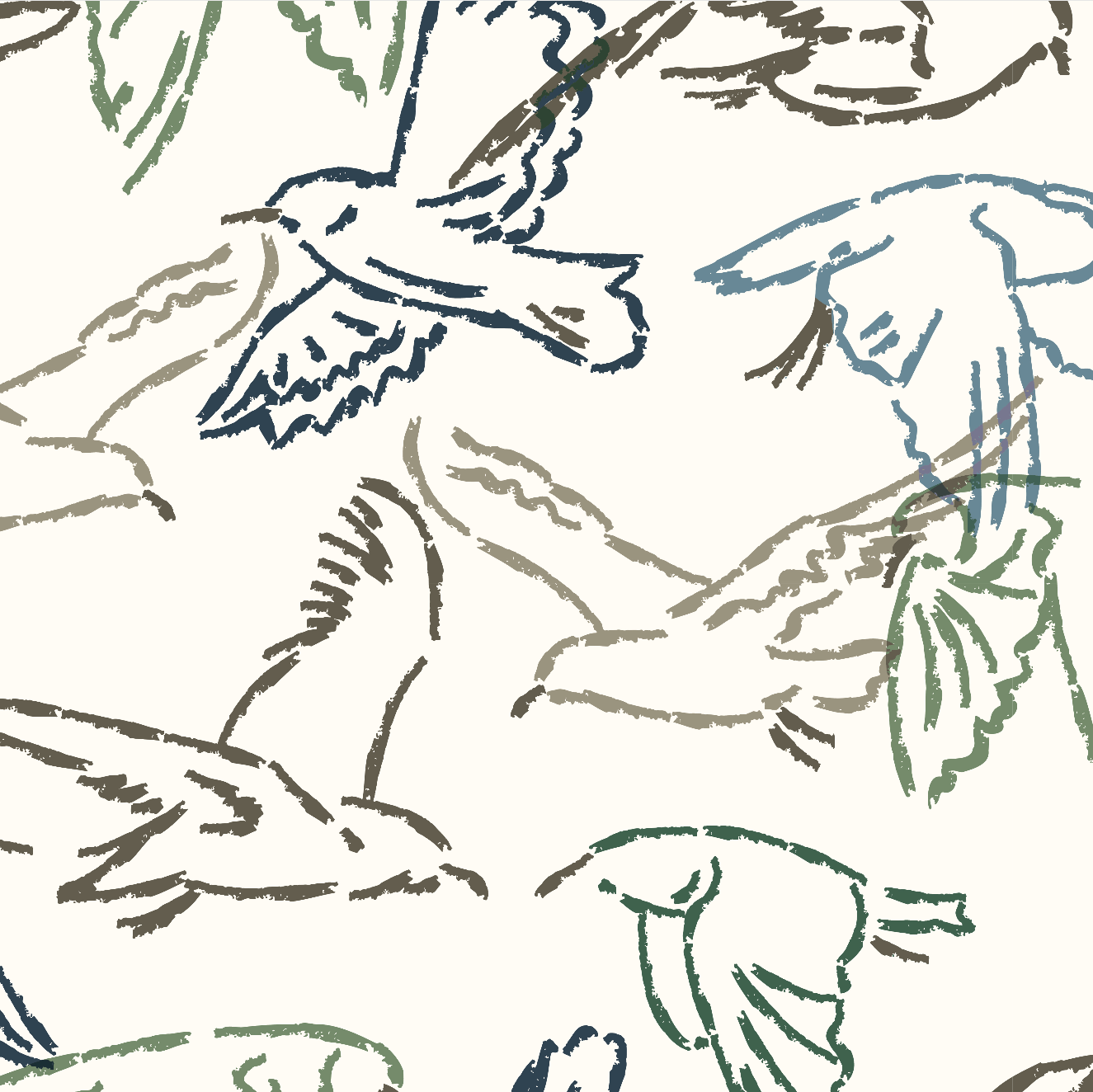 PAPEL MURALBIRD PARADE
