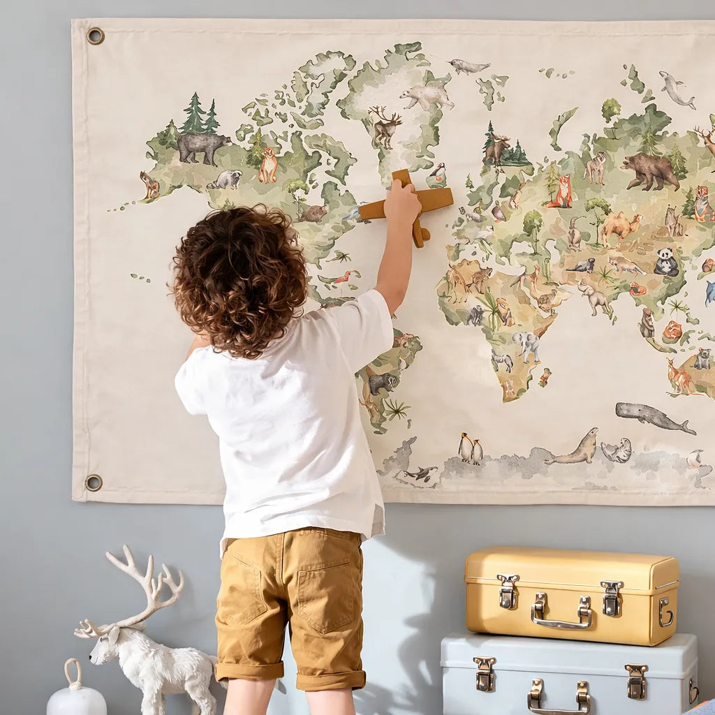 Lona Mapa Ilustrado