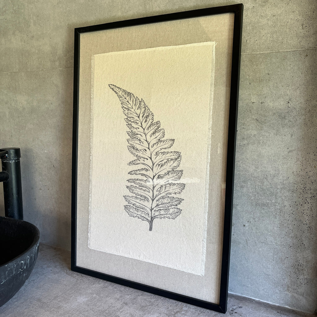 Cuadro Flora tela sobre lino II