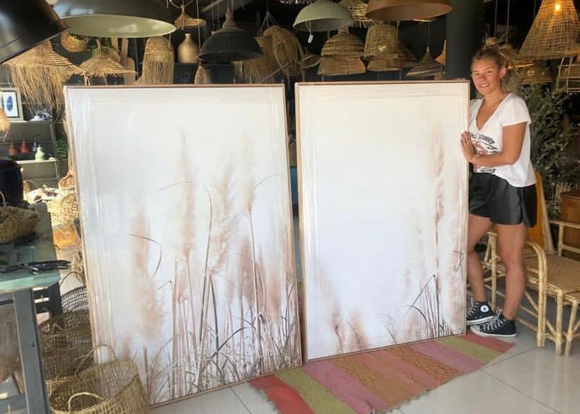 Conjunto canvas pampas