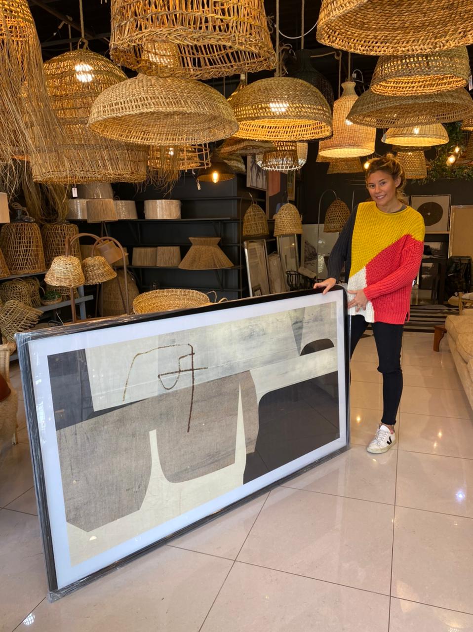 Cuadro Cocodrilo Abstracto XL