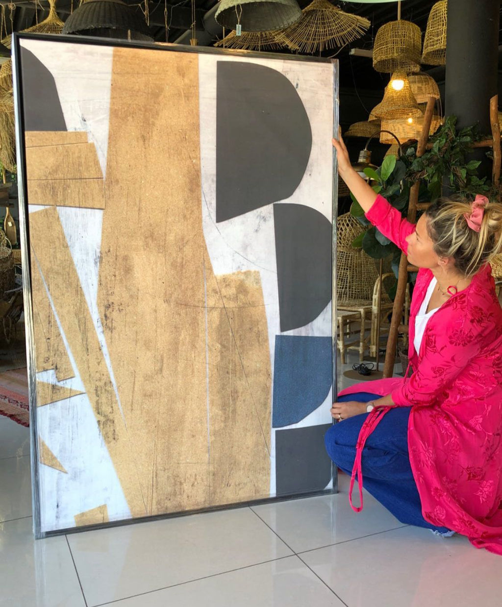 CANVAS COCODRILO AMARILLO